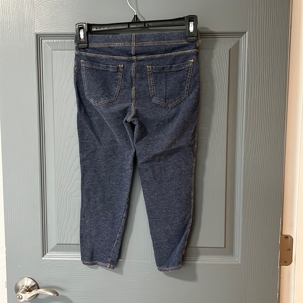 Justice girls Capri denim jeggings leggings 14